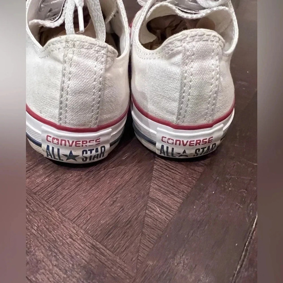 Pre-owned Women's Converse All Star Platform Low Top White Sz 7 Play Leisure - Picture 5 of 5